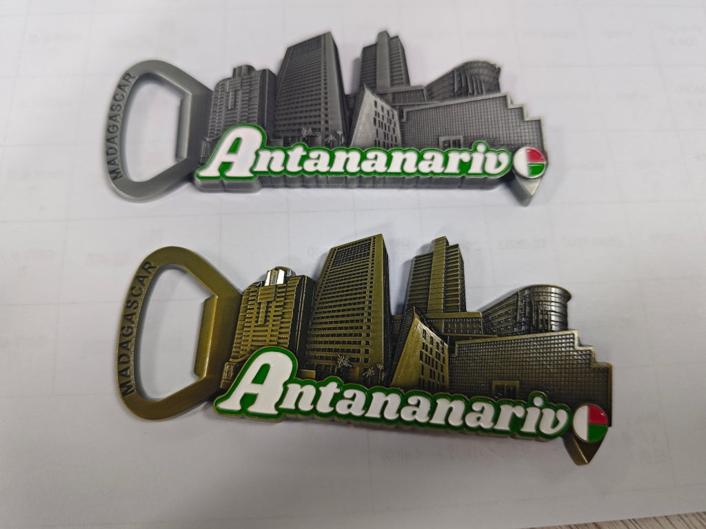 Décapsuleur magnet en 3D- Grand bâtiments Antananarivo.